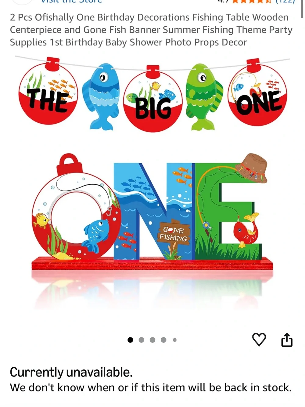 Oh Fish-Ally One Birthday Party Kit - Blue, Green, Red
